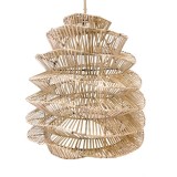 3GBAL RATTAN HANGING LAMP HARM NATURAL 2 SIZES - HANGING LAMPS